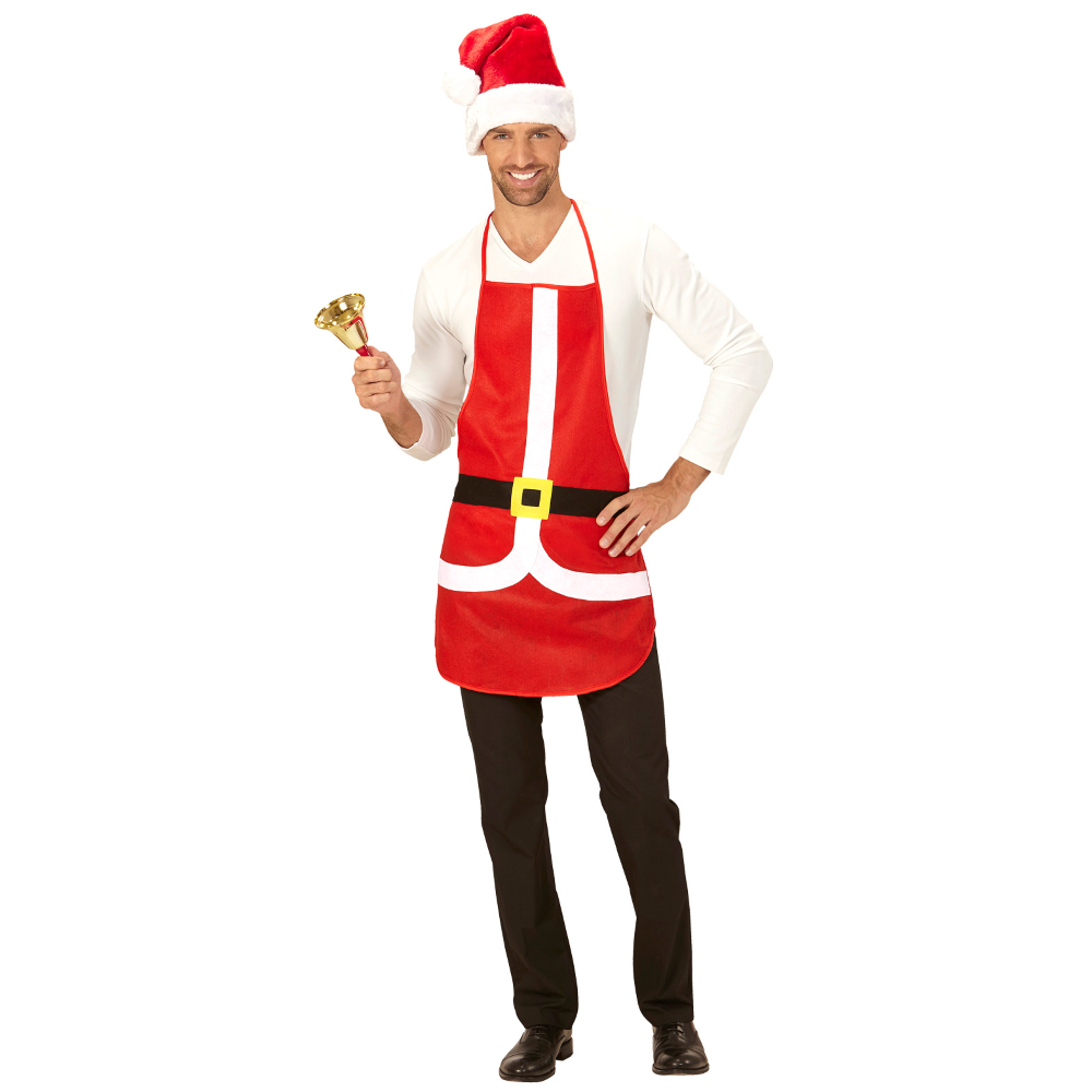 GREMBIULE BABBO NATALE ACCESSORI VESTITO TRAVESTIMENTO CARNEVALE - 08168