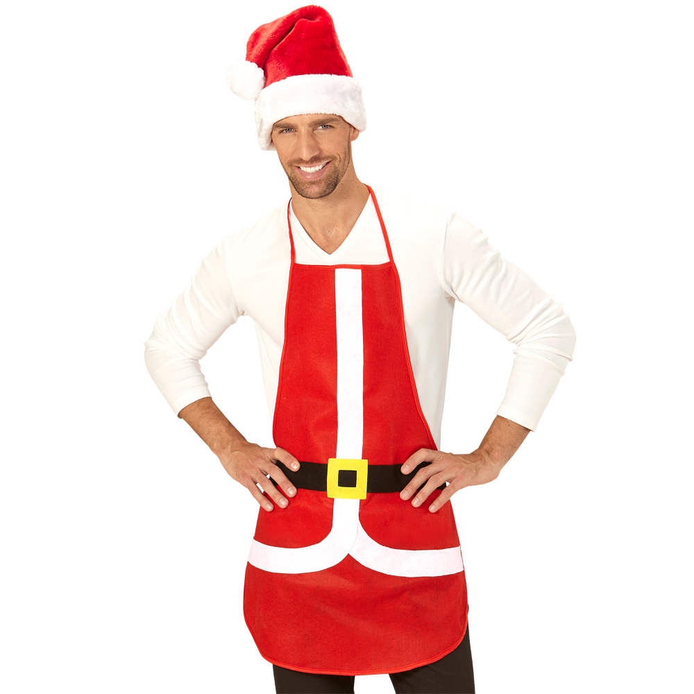 GREMBIULE BABBO NATALE ACCESSORI VESTITO TRAVESTIMENTO CARNEVALE - 08168