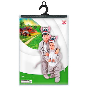 COSTUME VESTITO ABITO TRAVESTIMENTO CARNEVALE HALLOWEEN COSPLAY BAMBINO GATTINO - 3602G