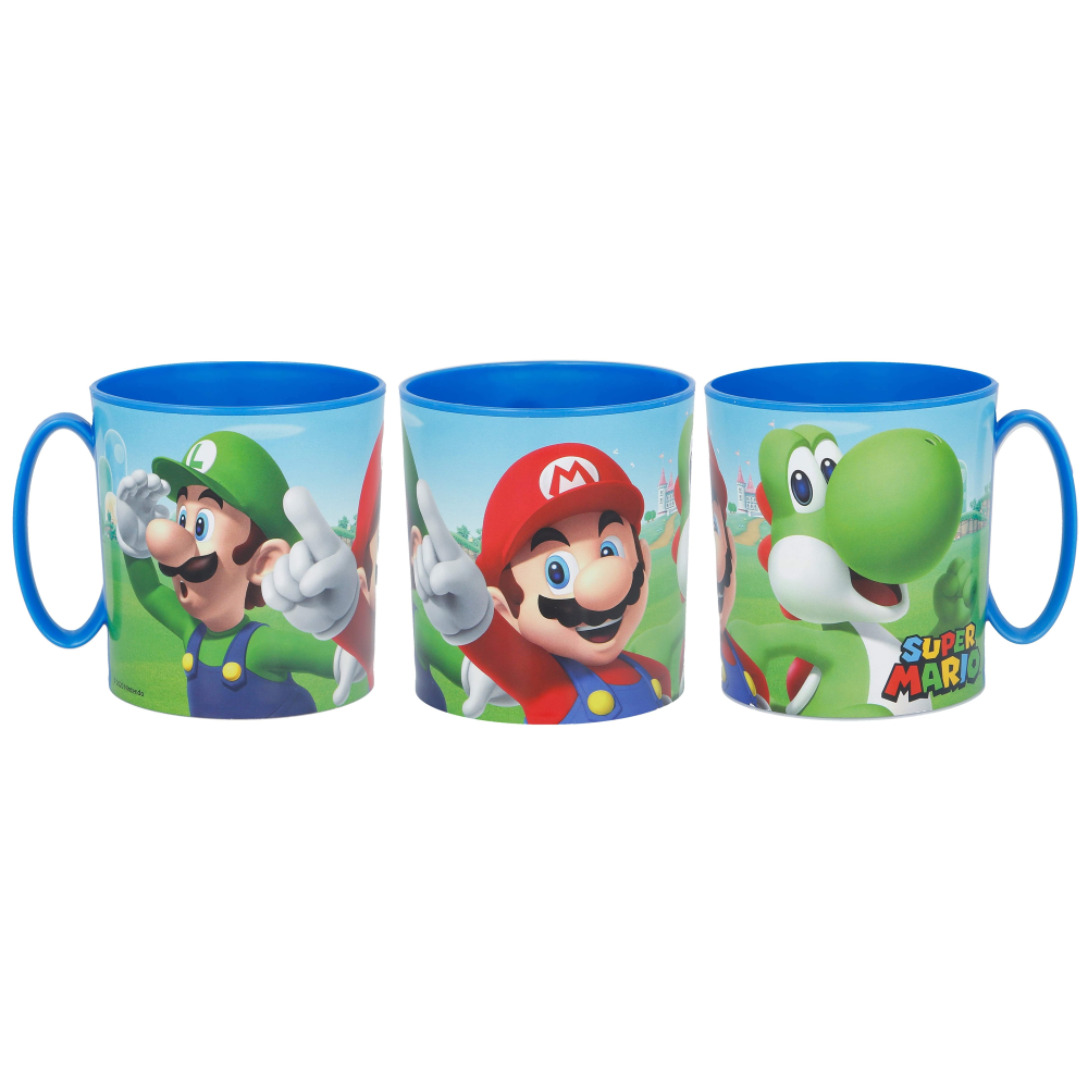 TAZZA SUPER MARIO VIDEOGIOCO LUIGI PEACH YOSHI TOAD MUG MICROONDE ML.350 BPA FREE - ST21404