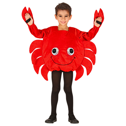 COSTUME VESTITO ABITO TRAVESTIMENTO CARNEVALE GRANCHIO COSTUME 2/5 ANNI - 0162