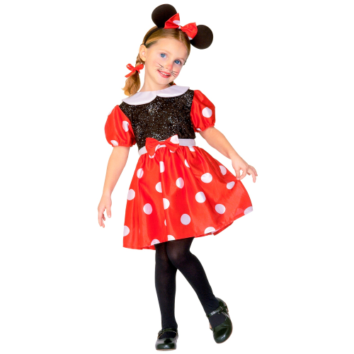 COSTUME VESTITO ABITO TRAVESTIMENTO CARNEVALE BAMBINA TOPINA