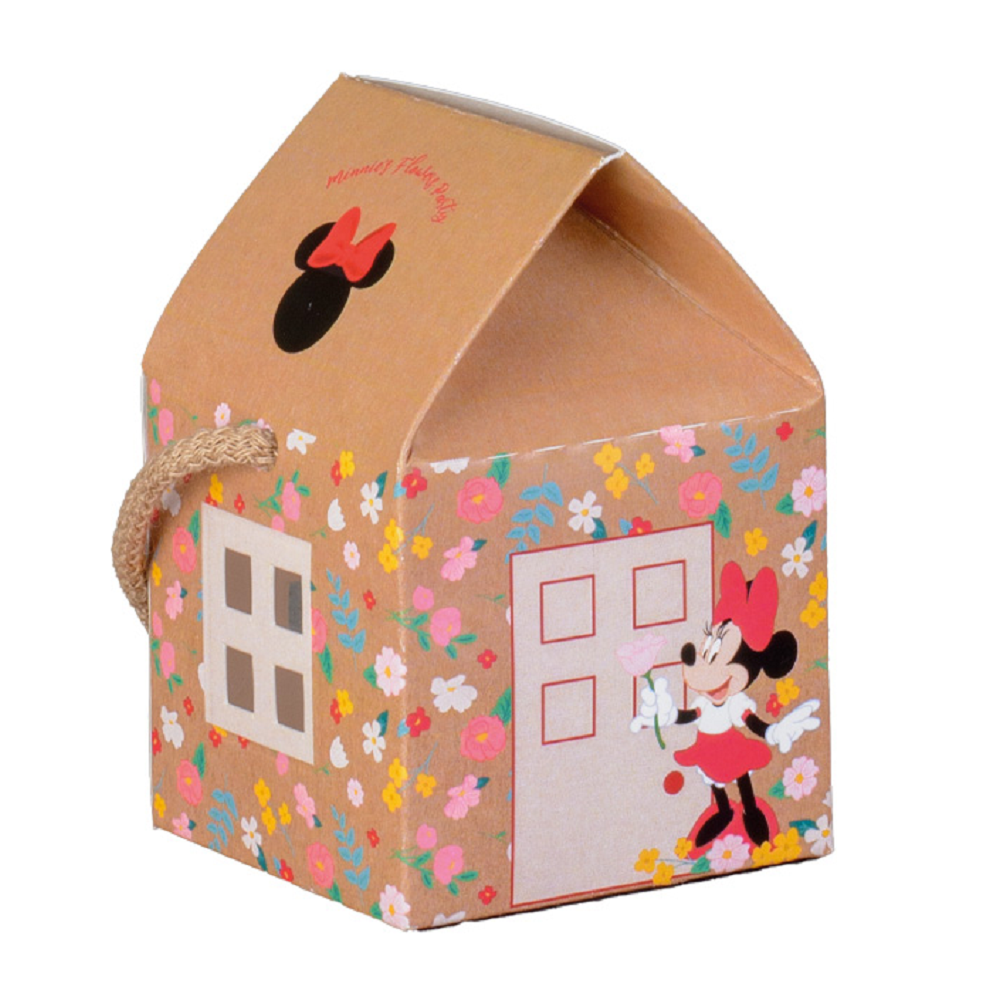 BOMBONIERA ASTUCCIO MINNIE DISNEY CASETTA CON CORDINO PORTACONFETTI FLOWERS X 10 PZ. - 68221