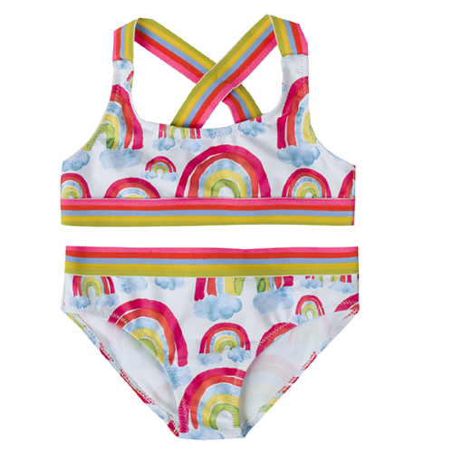 COSTUME MARE BIKINI UBS2 2 PEZZI BAMBINA RAGAZZA TAGLIE 4/16 ANNI - E216303