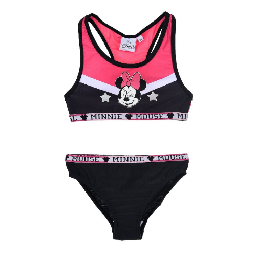 COSTUME MARE MINNIE MOUSE DISNEY BIKINI 2 PEZZI BAMBINA 3/8 ANNI - UE1826NERO