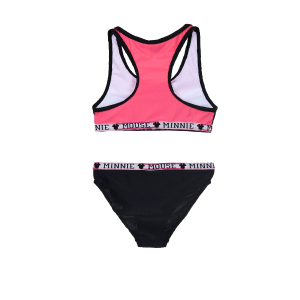 COSTUME MARE MINNIE MOUSE DISNEY BIKINI 2 PEZZI BAMBINA 3/8 ANNI - UE1826NERO
