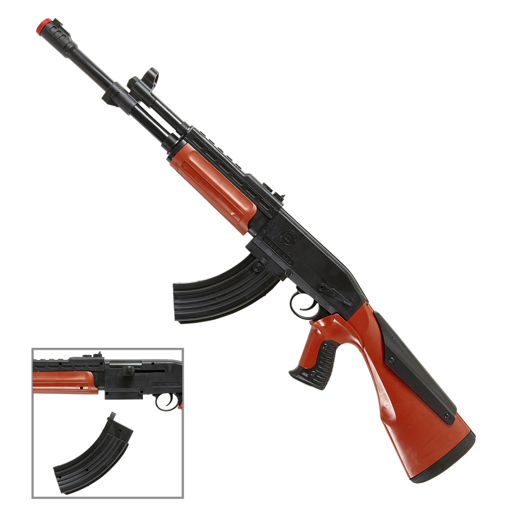 VESTITO CARNEVALE + ACCESSORI SUPER SOLDATO MUSCOLOSO COSTUME KALASHNIKOV TRUCCO 11/13 ANNI TRAVESTIMENTO - 0051+2781G+02412