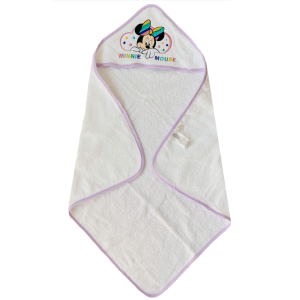 ACCAPPATOIO TRIANGOLO MINNIE MOUSE DISNEY NEONATO BAMBINA ASCIUGAMANO IN COTONE - MIN1727/3