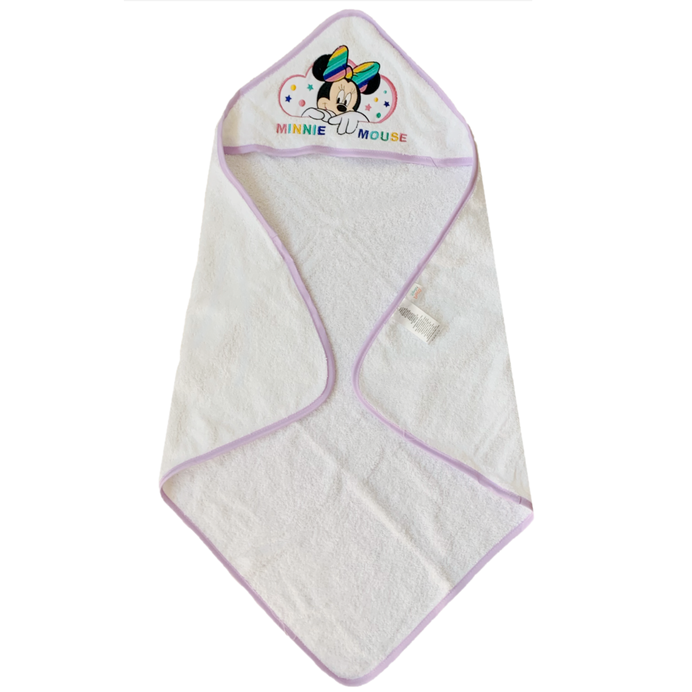 ACCAPPATOIO TRIANGOLO MINNIE MOUSE DISNEY NEONATO BAMBINA ASCIUGAMANO IN COTONE - MIN1727/3