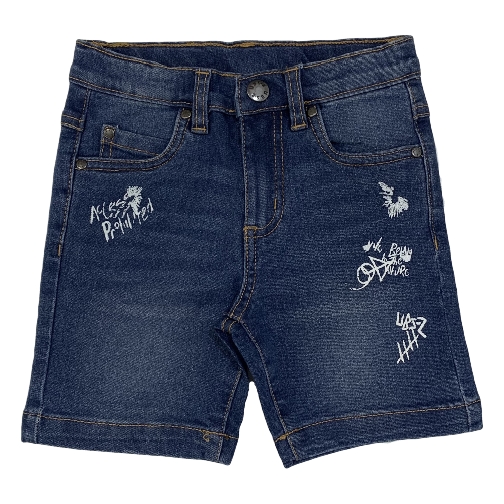 BERMUDA JEANS BAMBINO SHORT UBS2 TAGLIE 4/12 ANNI 98%CO 2%EL - E211345