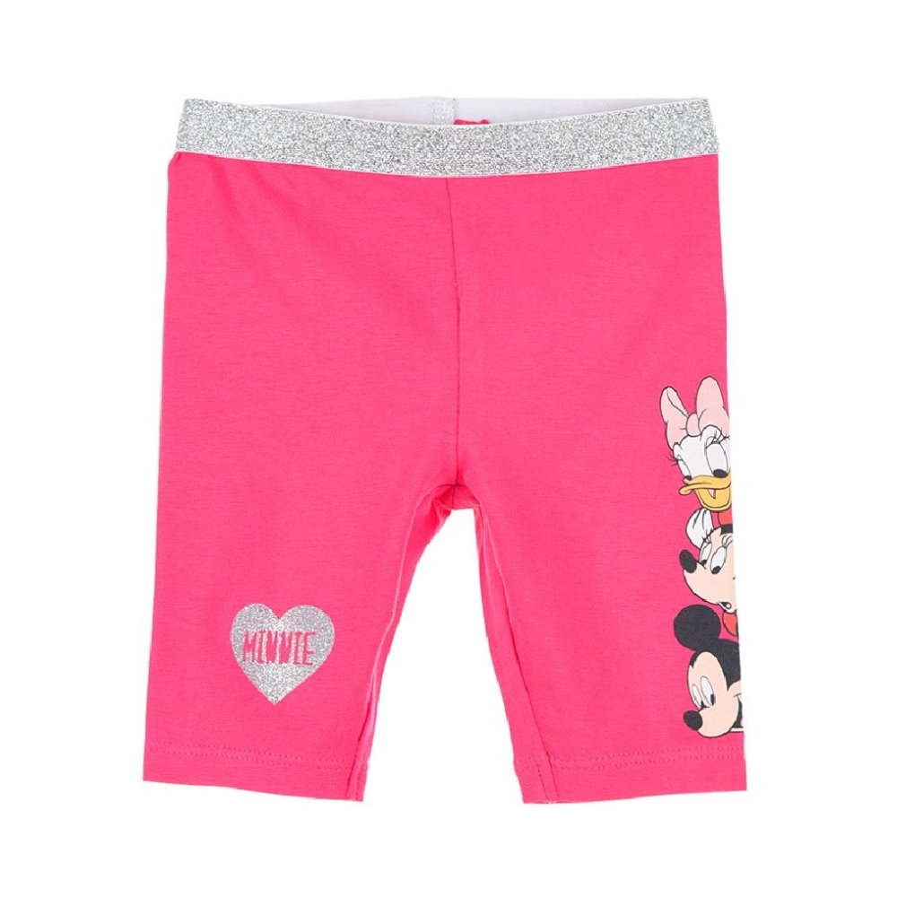 LEGGINGS MINNIE MOUSE DISNEY PANTALONE NEONATA BAMBINA SUN CITY 6/24 MESI - UE0068FUXIA