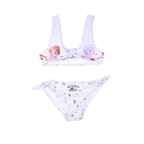 COSTUME MARE FROZEN ELSA ANNA DISNEY BIKINI 2 PEZZI BAMBINA - UE1862BIANCO