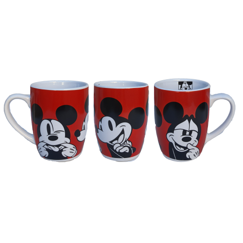 TAZZA MUG MICKEY MOUSE DISNEY TOPOLINO CERAMICA CONICA ML. 340 CON CONFEZIONE - WD21445/1