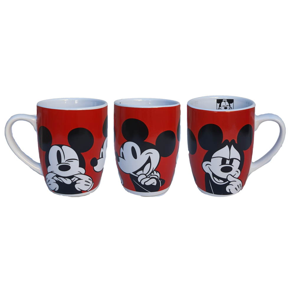 TAZZA MUG MICKEY MOUSE DISNEY TOPOLINO CERAMICA CONICA ML. 340 CON CONFEZIONE - WD21445/1