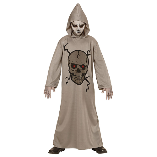 COSTUME VESTITO ABITO TRAVESTIMENTO CARNEVALE HALLOWEEN SKULL MASTER TESCHIO BAMBINO - 0029