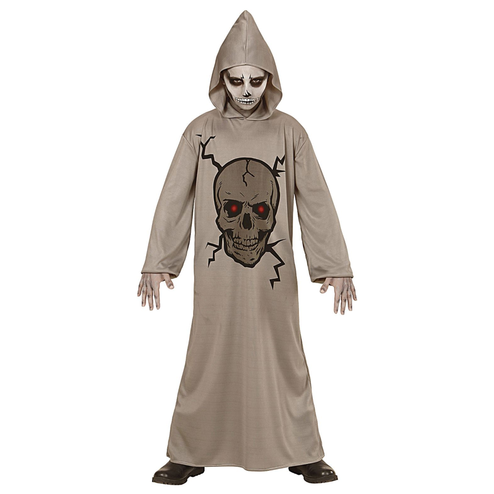 COSTUME VESTITO ABITO TRAVESTIMENTO CARNEVALE HALLOWEEN SKULL MASTER TESCHIO BAMBINO - 0029