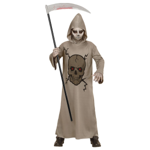 COSTUME VESTITO ABITO TRAVESTIMENTO CARNEVALE HALLOWEEN SKULL MASTER TESCHIO BAMBINO - 0029