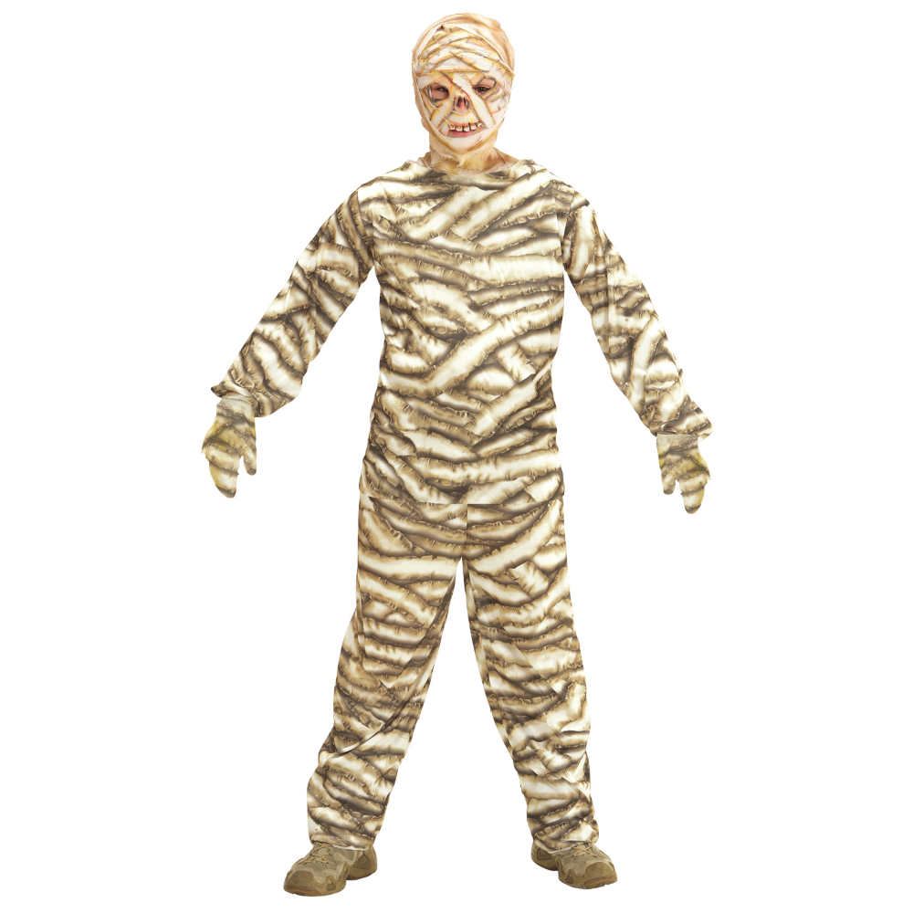 COSTUME VESTITO ABITO TRAVESTIMENTO CARNEVALE HALLOWEEN MUMMIA BAMBINO - 0728