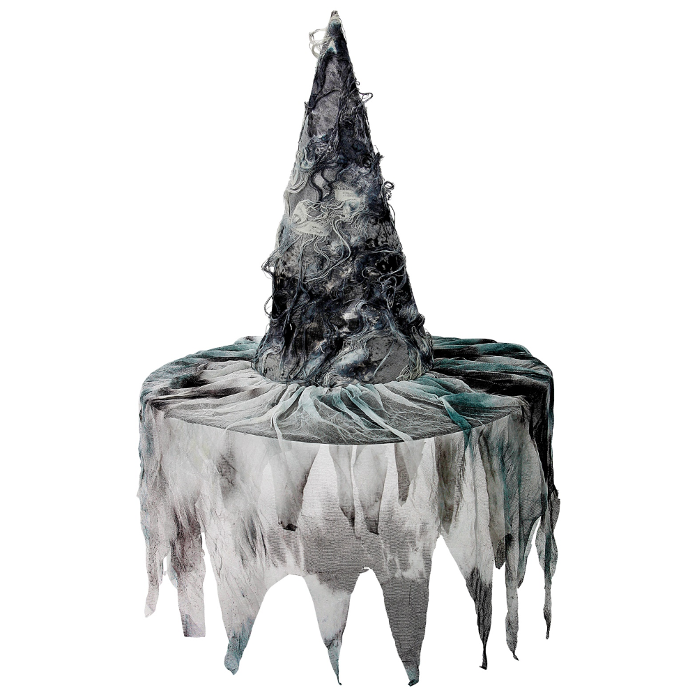 CAPPELLO STREGA SPAVENTOSO ACCESSORI CARNEVALE HALLOWEEN - 09563