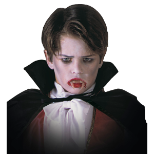 DENTI DA VAMPIRO ACCESSORI HALLOWEEN CARNEVALE COSPLAY - 4089B