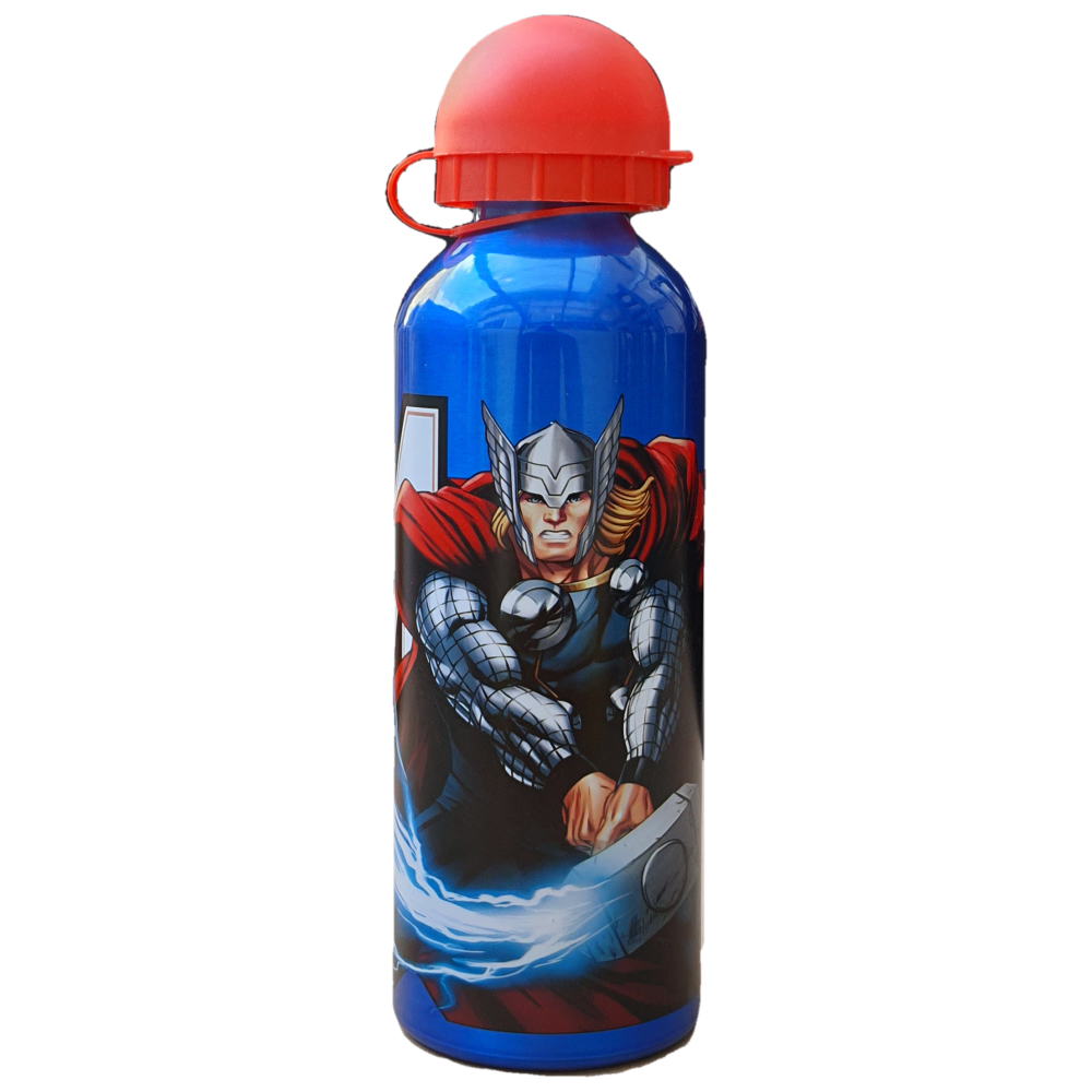 BORRACCIA IN ALLUMINIO AVENGERS MARVEL THOR CON BECCUCCIO E COPERCHIO 500 ML - AV50002/R