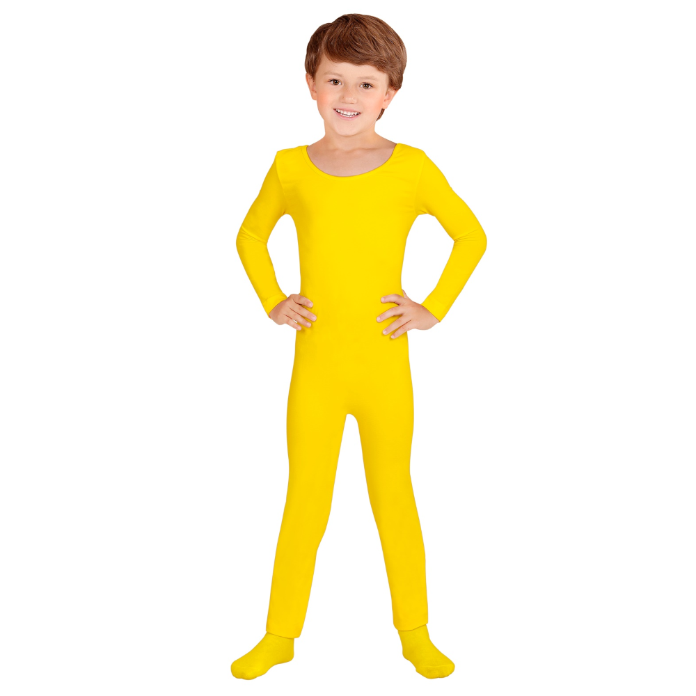 VESTITO CARNEVALE + ACCESSORI PESCE TROPICALE COSTUME TUTA GIALLA TRAVESTIMENTO BAMBINI - 00045+04561