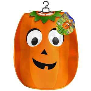 COSTUME VESTITO ABITO TRAVESTIMENTO CARNEVALE ZUCCA DAGLI OCCHI GRANDI PETTORINA E COPRICAPO 2/4 ANNI - 01484
