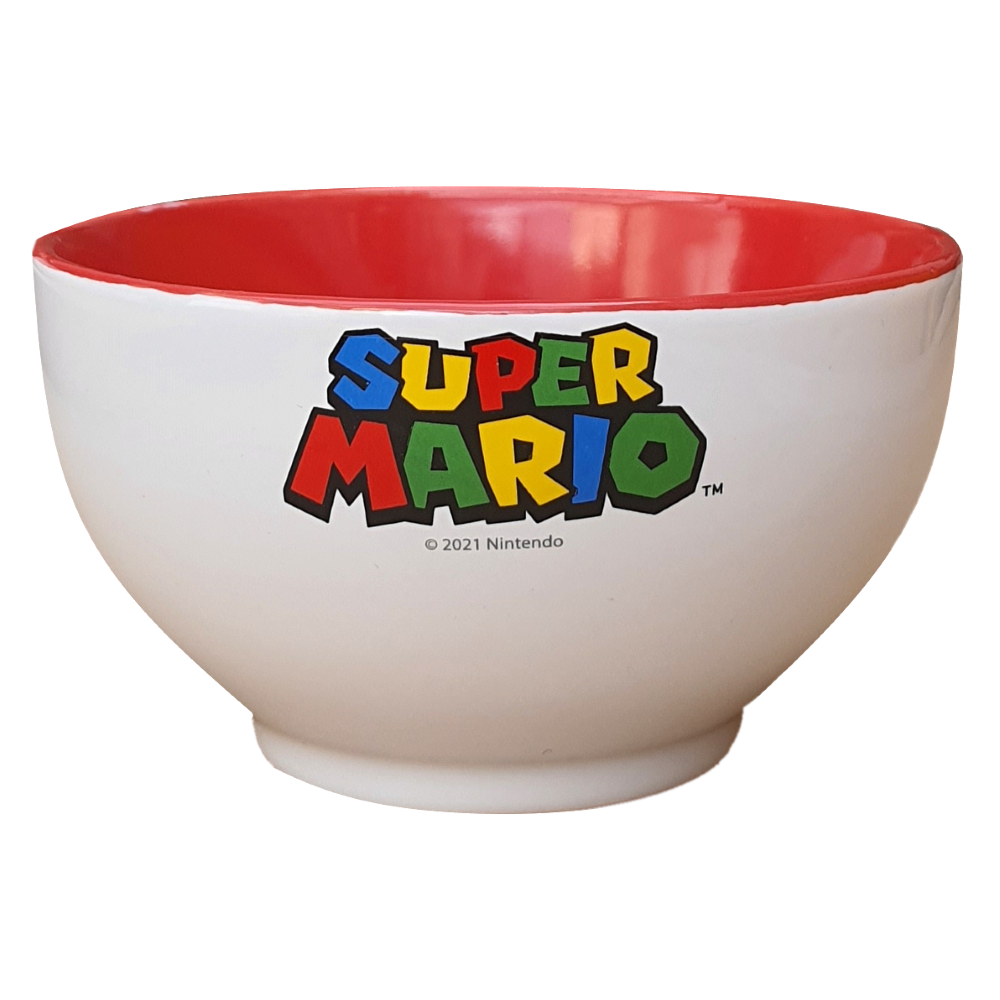TAZZA LARGA SUPER MARIO CIOTOLA DA COLAZIONE IN CERAMICA 600 ML - STSM386