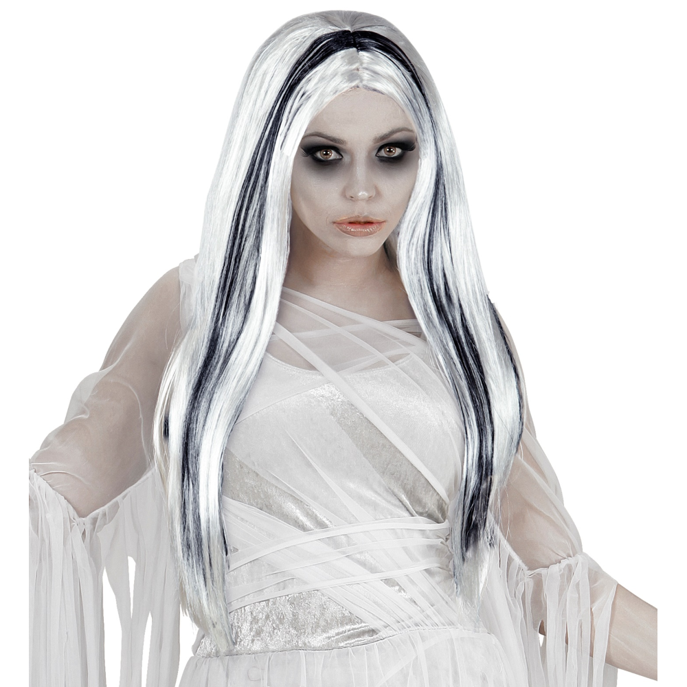 PARRUCCA GHOSTLY SPIRIT ACCESSORI PER ABITO VESTITO TRAVESTIMENTO HALLOWEEN - 01996