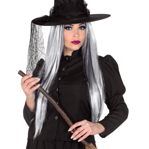 PARRUCCA GHOSTLY SPIRIT ACCESSORI PER ABITO VESTITO TRAVESTIMENTO HALLOWEEN - 01996