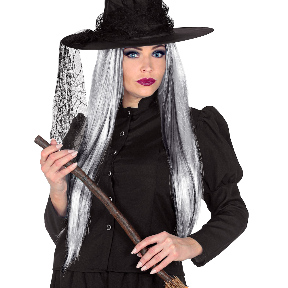 PARRUCCA GHOSTLY SPIRIT ACCESSORI PER ABITO VESTITO TRAVESTIMENTO HALLOWEEN - 01996