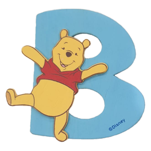 Lettere in legno Disney Winnie The Pooh e Friends 8cm B