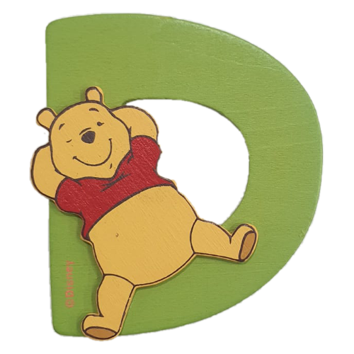 Lettere in legno Disney Winnie The Pooh e Friends 8cm D