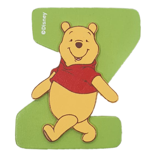 Lettere in legno Disney Winnie The Pooh e Friends 8cm Z