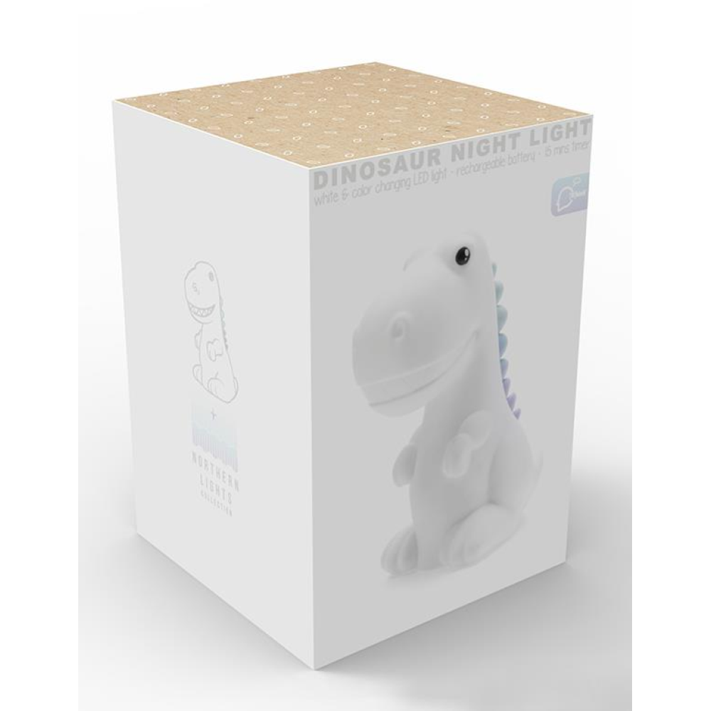 LAMPADA 3D DINOSAURO COMODINO LUCE LED COLORATE BATTERIE RICARICABILI - D323