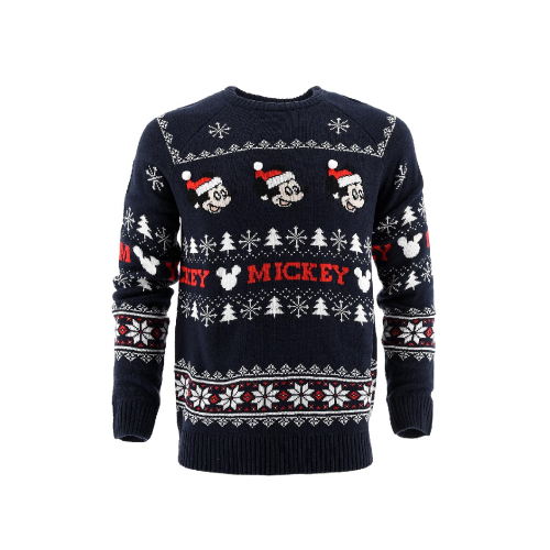 MAGLIONE NATALIZIO MICKEY MOUSE DISNEY TOPOLINO MAGLIETTA ADULTO SUN CITY - HU3552