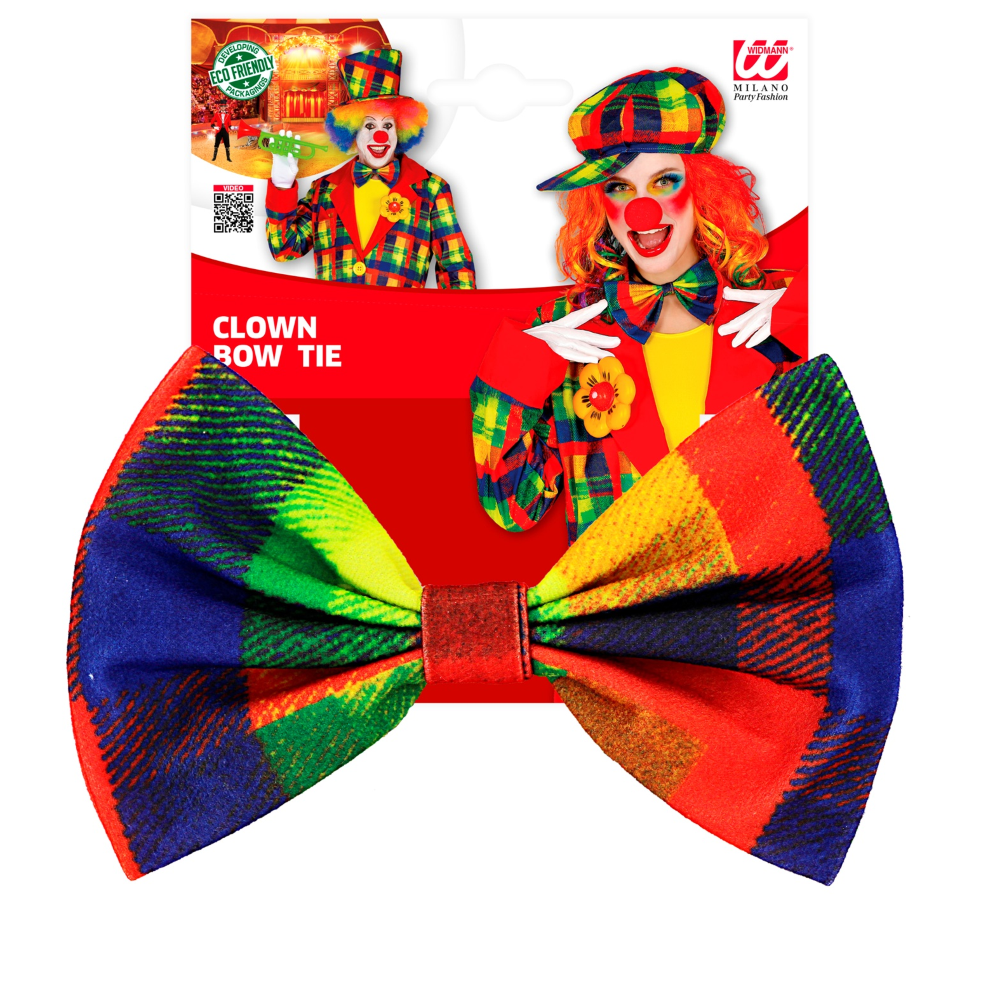 FARFALLINO PAGLIACCIO PAPILLON CLOWN ACCESSORI PER ABITO VESTITO TRAVESTIMENTO CARNEVALE - 48639