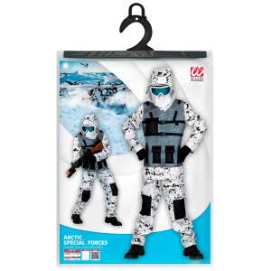 VESTITO CARNEVALE + ACCESSORI ARTIC SPECIAL FORCES KALASHNIKOV TRAVESTIMENTO 14/16 ANNI