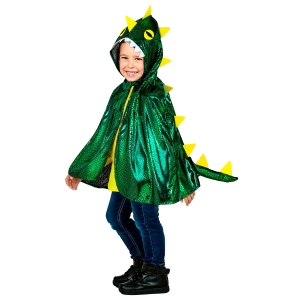VESTITO CARNEVALE + ACCESSORI DRAGO COSTUME SPADA SCUDO TRAVESTIMENTO (3/5 ANNI)
