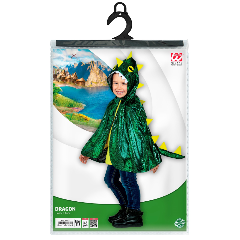 VESTITO CARNEVALE + ACCESSORI DRAGO COSTUME SPADA SCUDO TRAVESTIMENTO (3/5 ANNI)