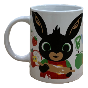 SET TAZZA + TOVAGLIETTA IN TESSUTO BING SULA CERAMICA MUG - Q03198MC