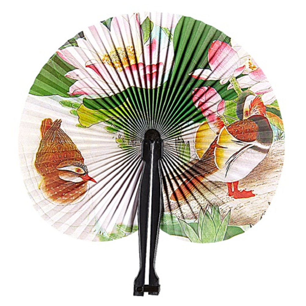 VENTAGLIO ORIENTALE IN CARTA 23 CM ACCESSORI PER ABITO VESTITO TRAVESTIMENTO CARNEVALE - 54571/2