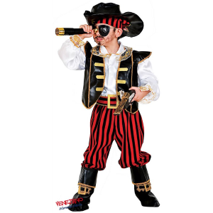 VESTITO CARNEVALE PIRATA DEI CARAIBI COSTUME TRAVESTIMENTO BAMBINO - 1056