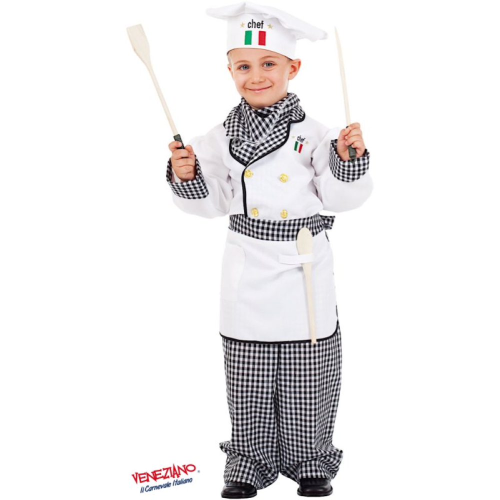 VESTITO CARNEVALE CUOCO COSTUME TRAVESTIMENTO BAMBINO - 5055