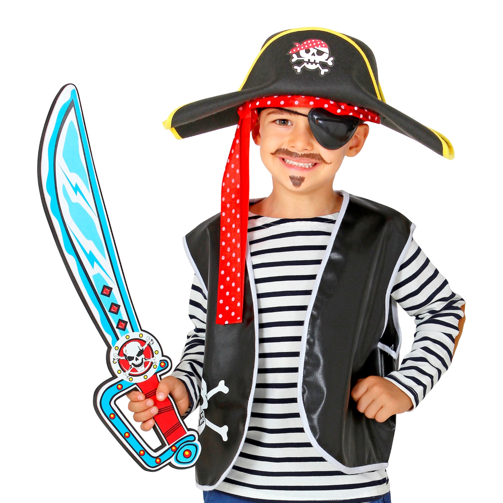 SCIABOLA PIRATA IN SPUGNA ACCESSORI PER ABITO VESTITO CARNEVALE BAMBINO - 97303
