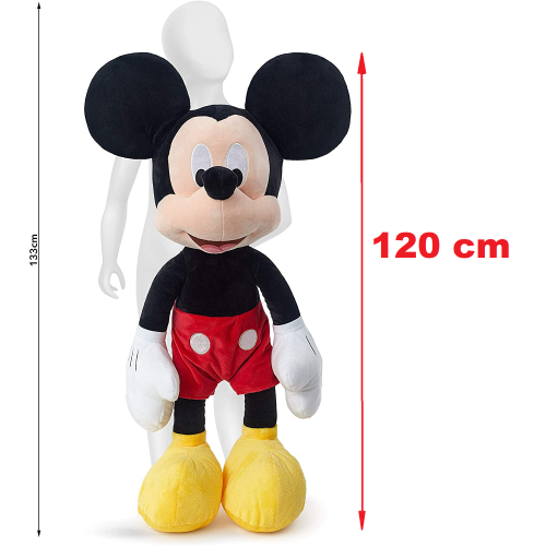 PELUCHE MICKEY MOUSE GIGANTE DISNEY TOPOLINO SIMBA PUPAZZO 120 CM - 6315874210