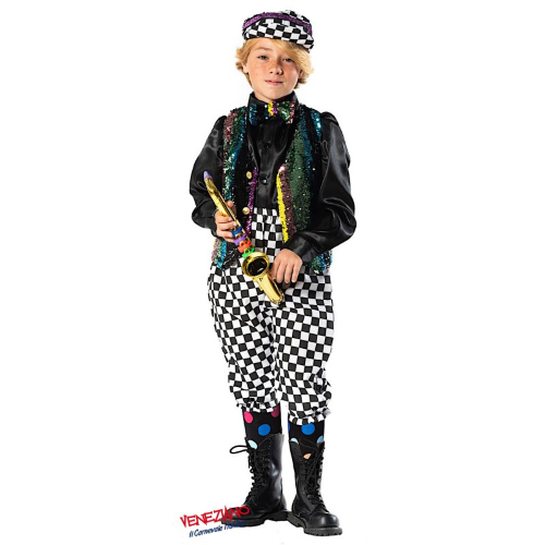 VESTITO CARNEVALE ARTISTA DI STRADA COSTUME TRAVESTIMENTO BAMBINO - 51133