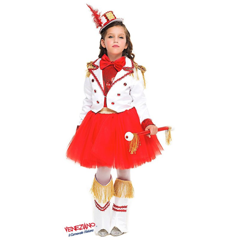 VESTITO CARNEVALE MAJORETTE PRESTIGE COSTUME TRAVESTIMENTO BAMBINA - 52357