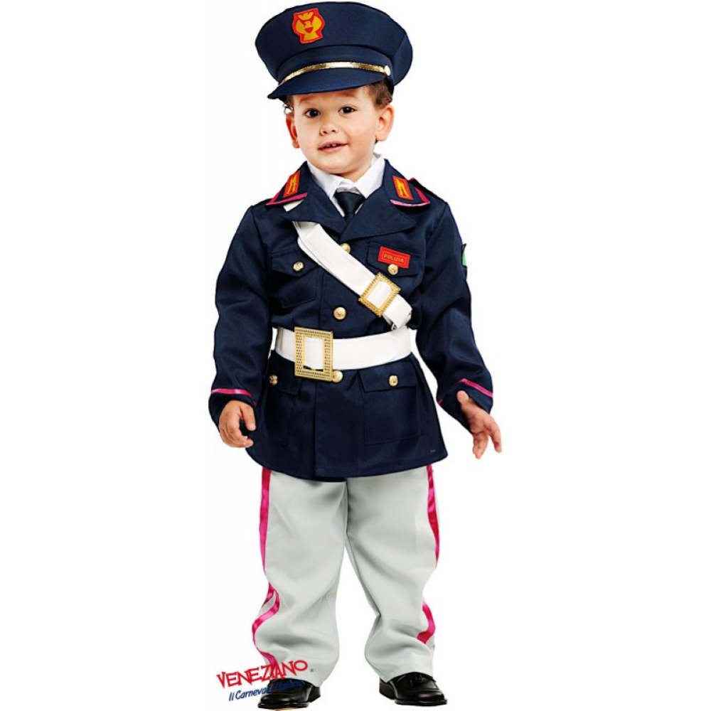 VESTITO CARNEVALE PICCOLO POLIZIOTTO COSTUME TRAVESTIMENTO BAMBINO - 53151