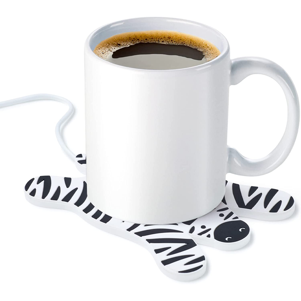 SCALDATAZZA ZEBRA DISTESA CON CAVO USB DA SCRIVANIA RISCALDA A 70° - M11038B